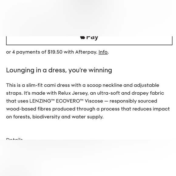 NWT Babaton Retreat Cami Dress in Ashen - Picture 5 of 10